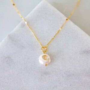 Moon Pearl Necklace